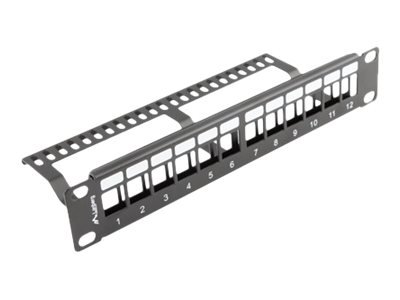 Lanberg 10" Patchpanel Blank 1U Keystone Organizer s - Patch panel