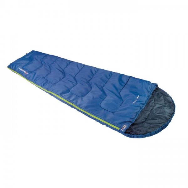 High Peak Deckenschlafsack Vagabond 300 blau/dunkelblau mit Kapuze