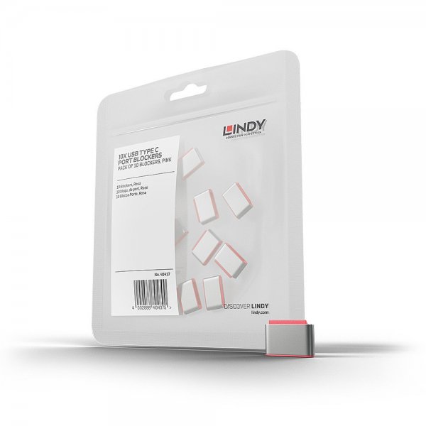 Lindy USB Typ C Port Schloss rot 10 Stück - Cavo - Digitale/dati