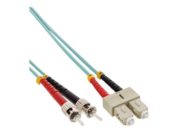 InLine Cavo Duplex - SC/ST 50/125µm - Fibra Ottica OM3 - 2m