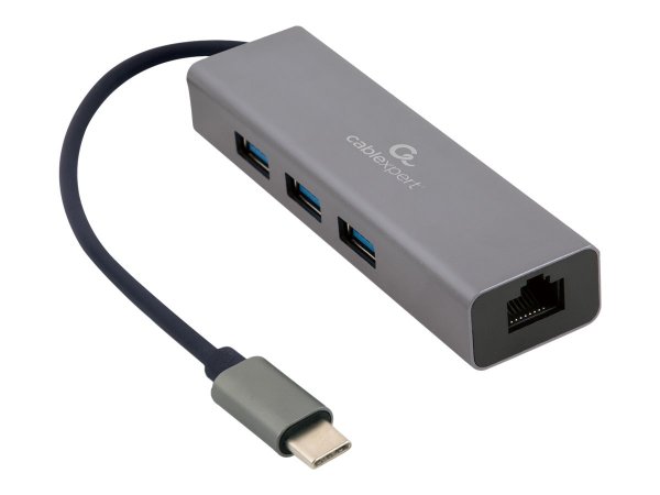 Gembird A-CMU3-LAN-01 - USB 3.2 Gen 1 (3.1 Gen 1) Type-C - 10,100,1000 Mbit/s - IEEE 802.1Q - IEEE 8