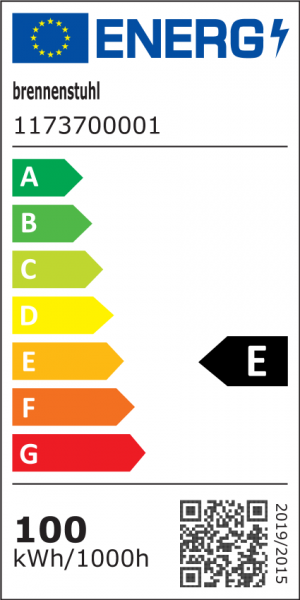 Brennenstuhl 1173700001 - Torcia a mano - Nero - Plastica - IP54 - II - SMD LED