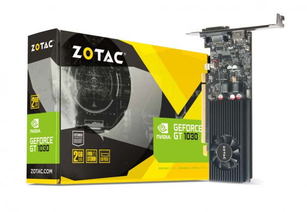 ZOTAC ZT-P10300A-10L - GeForce GT 1030 - 2 GB - GDDR5 - 64 bit - 6000 MHz - PCI Express 3.0