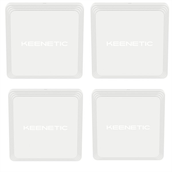 KEENETIC Voyager Pro 4-Pack KN-3510-41EN AX1800 Mesh Wi-Fi 6 Router/Extender/AP - Router - WLAN