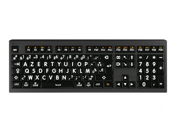 Logickeyboard LKB-LPWB-A2M-FR - Full-size (100%) - Cablato - USB - Tasto con meccanismo a forbici -