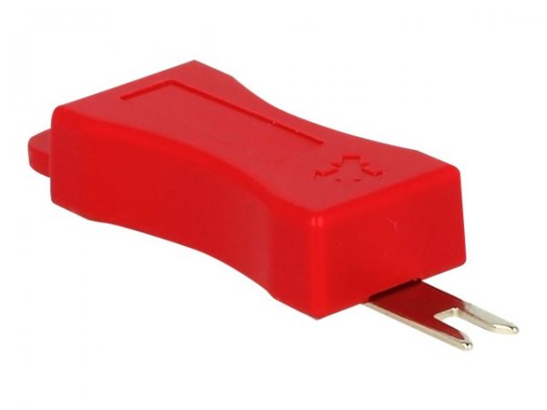 Delock 86412 - RJ-45 - Rosso - 4 pz - Sacchetto di politene - 23 mm - 80,5 mm