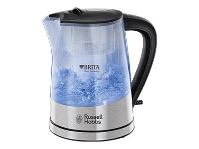Russell Hobbs Purity - 1 L - 2200 W - Nero - Argento - Trasparente - Indicatore del livello dell'acq