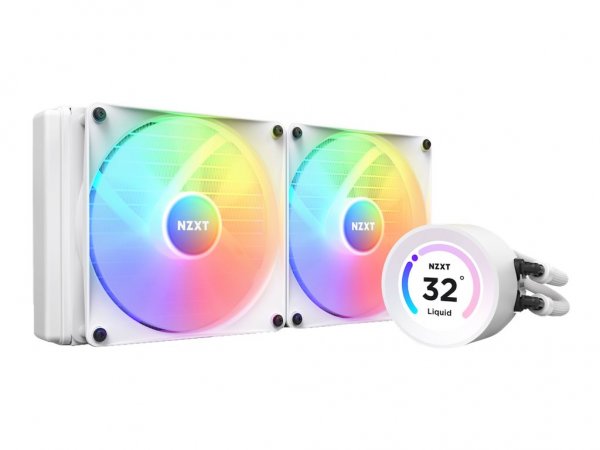 NZXT Kraken Elite 280 RGB - Raffreddatore di liquidi tutto in uno - 14 cm - 90,79 pdc/min - Bianco