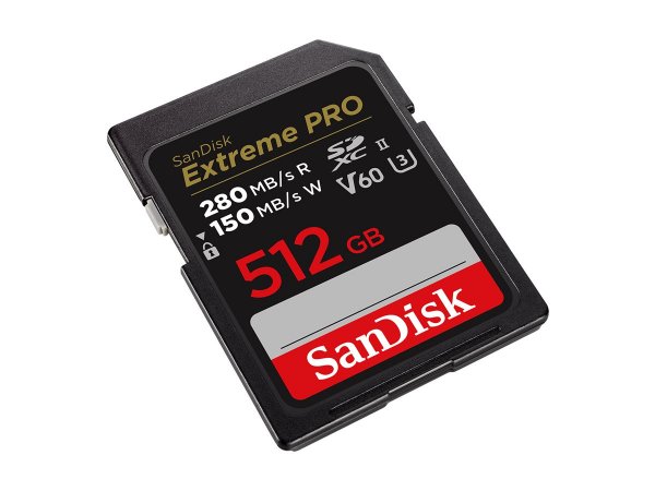 SanDisk SDSDXEP-512G-GN4IN - 512 GB - SDXC - Classe 10 - UHS-II - 280 MB/s - 150 MB/s