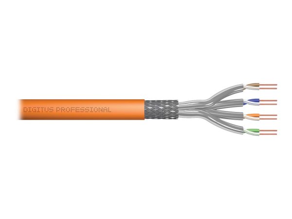 DIGITUS Cavo di installazione con doppino intrecciato CAT 7 S-FTP - AWG 23/1 - 250 m - Cat7 - S/FTP