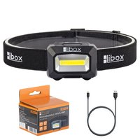Libox LB0107 Taschenlampe Schwarz Stirnband-Taschenlampe LED