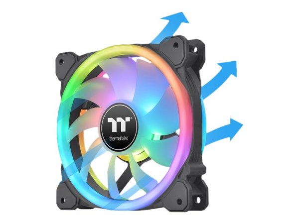Thermaltake SWAFAN 12 RGB - Ventilatore - 12 cm - 500 Giri/min - 2000 Giri/min - 30,5 dB - 53,02 pdc