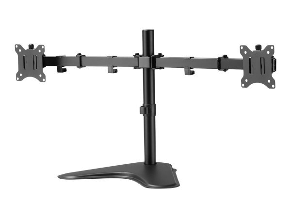 DIGITUS Supporto per doppio monitor - 2x 32" - 2x 8 kg - Libera installazione - 8 kg - 38,1 cm (15")