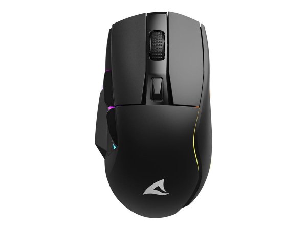Sharkoon Maus Shark SGM50W Optisch schw - Mouse - 6400 dpi