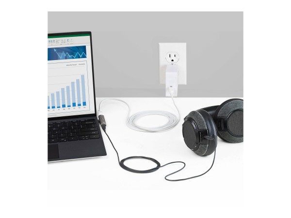 StarTech.com Adattatore USB C di ricarica e audio - Alimentatore USB-C con porta USB-C Audio per cuf