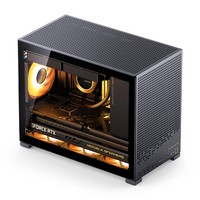 Jonsbo D32 PRO Black PC-Gehäuse Mini-Gehäuse mATX Tempered Glass - schwarz - Midi/minitower - Micro/