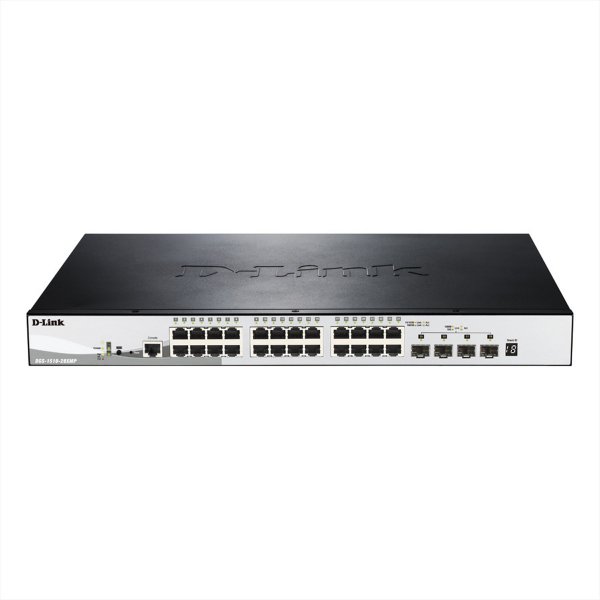 D-Link Switch DGS-1510-28XMP E DGS151028XMP DGS-1510-28XMP/E - Interruttore - Vetroresina (lwl)