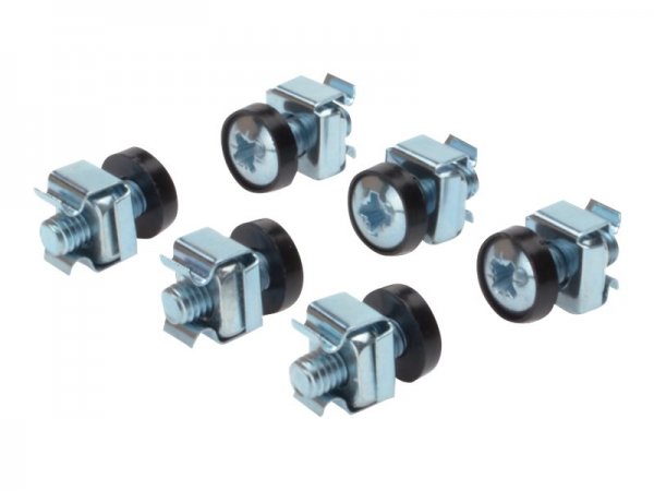 DIGITUS Set per l'installazione di componenti da 483 mm (19") - M6 - Acciaio - Argento - Cina