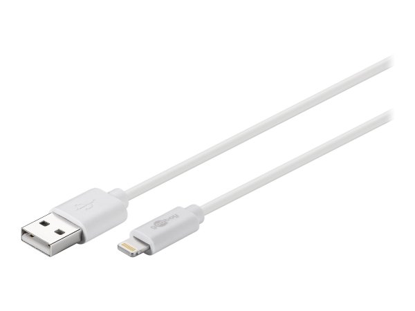 Goobay 72905 - 0,5 m - Lightning - USB A - Maschio - Maschio - Bianco