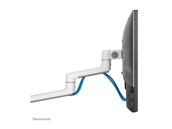 Neomounts DS60-425WH2 Braccio per monitor 17-27" - salvaspazio - Morsetto/occhiello - 8 kg - 43,2 cm