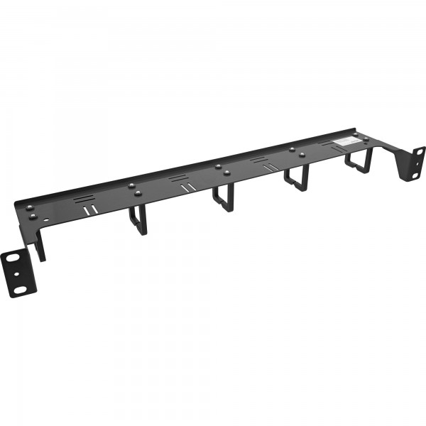 InLine Pannello gestione cavi 19" - 1U - 5 staffe - orizzontale - nero