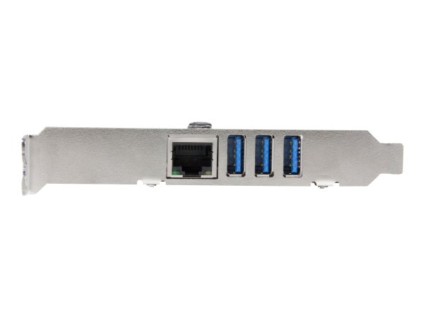 StarTech.com Scheda Espansione PCI Express USB 3.0 a 3 porte con UASP + Gigabit Ethernet - Interno -