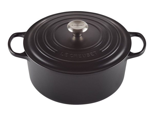 Le Creuset Signature - 3,3 L - Rotondo - Nero - Ghisa - Smaltato - Nero