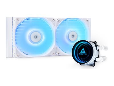 Chieftec Iceberg 240-RGB-W Computergehäuse All-in-One-Fluessigkeitskühler 12 cm Weiß - AMD socket AM
