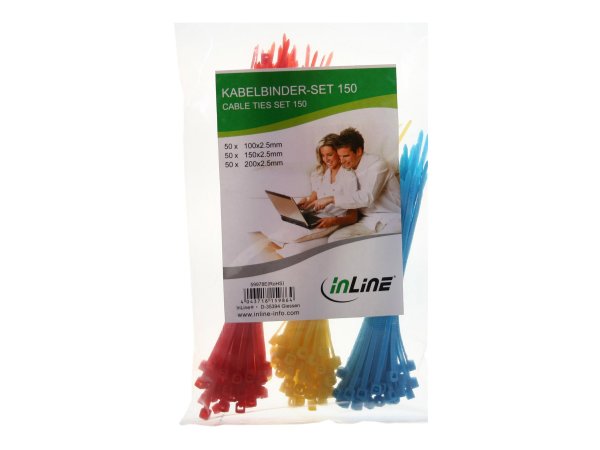 InLine Fascette stringicavo varie dimensioni - colori vari - Set da 150pz