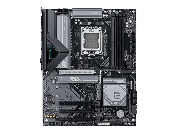 Gigabyte B850 EAGLE WIFI6E Motherboard - AMD Ryzen 9000 Serie CPUs, 8+2+2 Phasen digitales VRM, bis