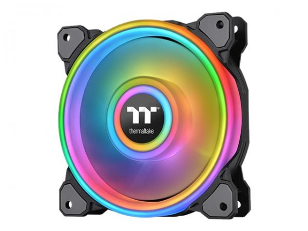 Thermaltake CL-F088-PL12SW-C - Ventilatore - 12 cm - Nero - Bianco