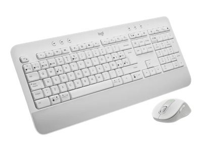 Logitech 920-011038 - Wireless - Bluetooth - Interruttore a chiave a membrana - QWERTY - Bianco - Mo