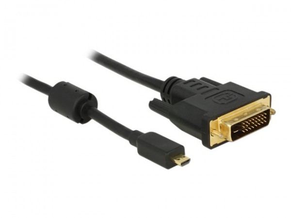 Delock Kabel Micro HDMI D Stecker> DVI 24+1 - Cavo - Digitale/display/video