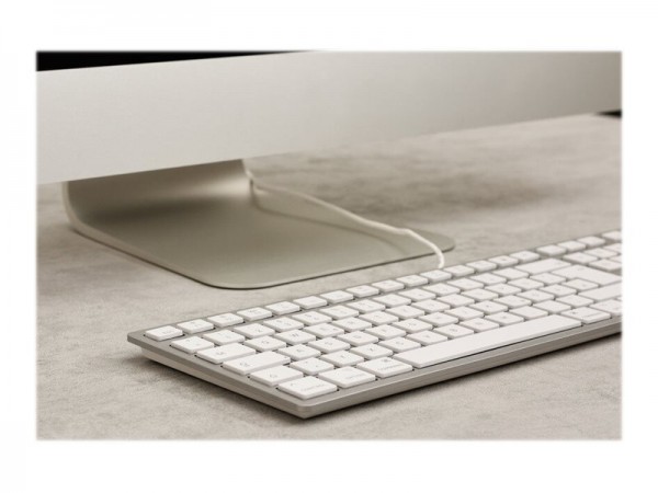 Cherry KC 6000C FOR MAC - Cablato - USB - Tasto con meccanismo a forbici - QWERTY - Argento