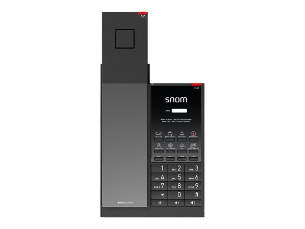Snom HD351W - IP Phone - Nero - Cornetta wireless - Scrivania/Parete - Antibatterico - 1.881792 - 1.