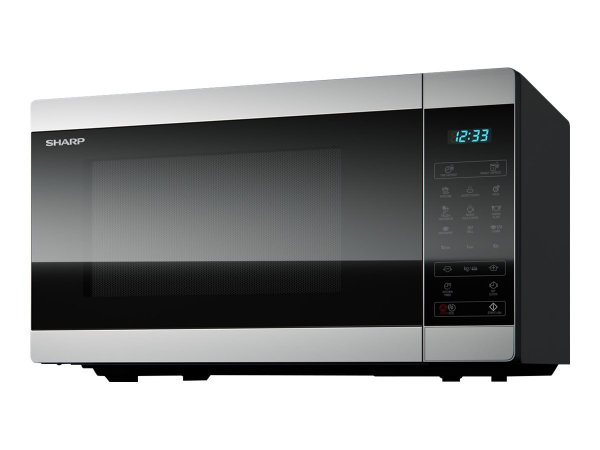 Sharp Home Appliances YC-MG81E-S - Superficie piana - Microonde con grill - 28 L - 900 W - Touch - N
