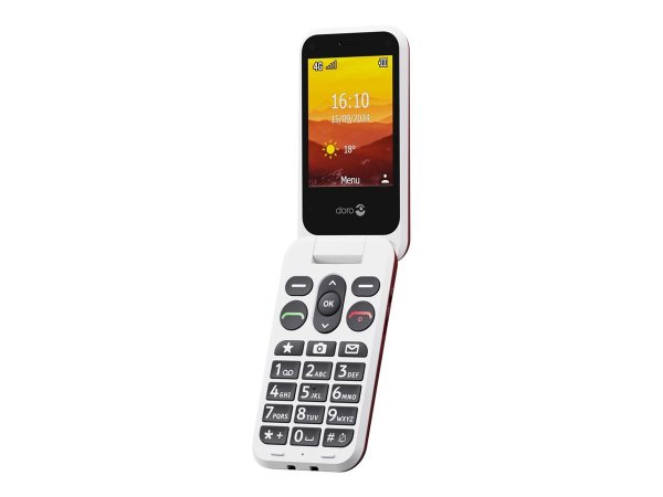 Doro Leva L30 Großtastenklapp rot-weiß - 1150 mAh - 7,11 cm