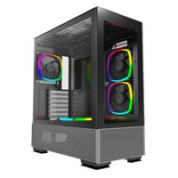 MONTECH Sky Two Midi-Tower - schwarz - Midi/Minitower - Midi/minitower - ATX