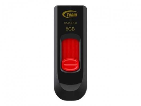 Team Group C145 - 8 GB - USB tipo A - 3.2 Gen 1 (3.1 Gen 1) - Lamina di scorrimento - 10 g - Nero -