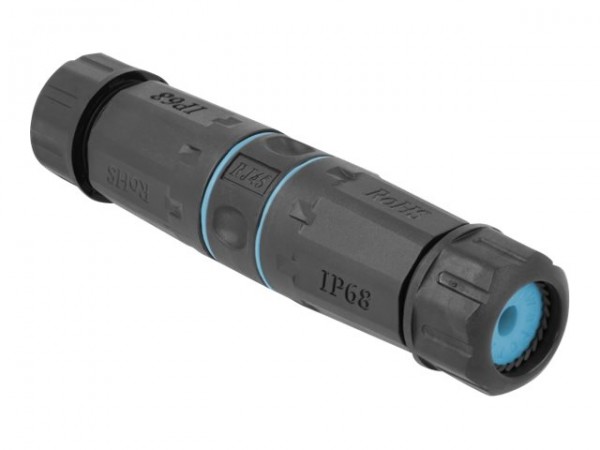 Delock Cavo Connettore RJ45 femmina per RJ45 femmina Cat.6A impermeabile - RJ45 - RJ45 - Nero