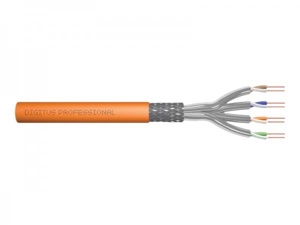 DIGITUS Cavo di installazione con doppino intrecciato CAT 7 S-FTP - AWG 23/1 - 1000 m - Cat7 - S/FTP