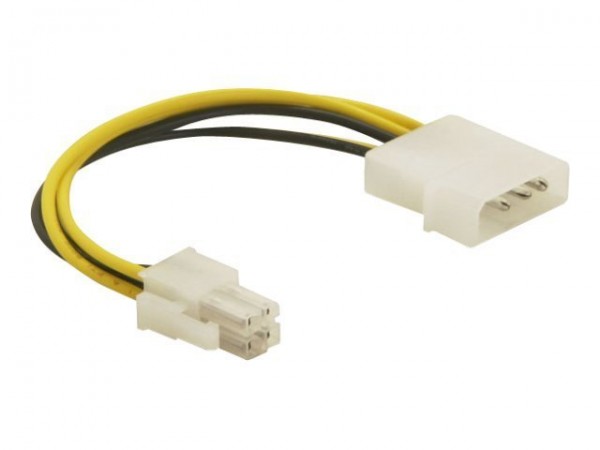 Delock Cable P4 male > Molex 4pin male - 0,13 m