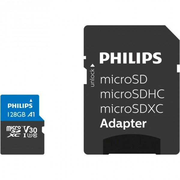 Philips FM12MP65B - 128 GB - MicroSDXC - Classe 10 - UHS-I - Class 3 (U3) - V30