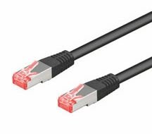 Goobay 68700 - 5 m - Cat6 - S/FTP (S-STP) - RJ-45 - RJ-45 - Nero