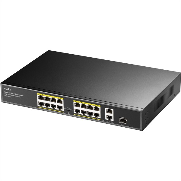 CUDY FS1018PS1 - Fast Ethernet (10/100) - Supporto Power over Ethernet (PoE) - Montaggio rack