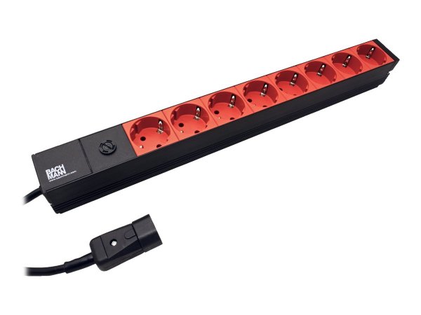 Bachmann Protection - Steckdosenleiste (Rack - einbaufähig) - Eingabe, Eingang IEC 60320 C14 - Ausga