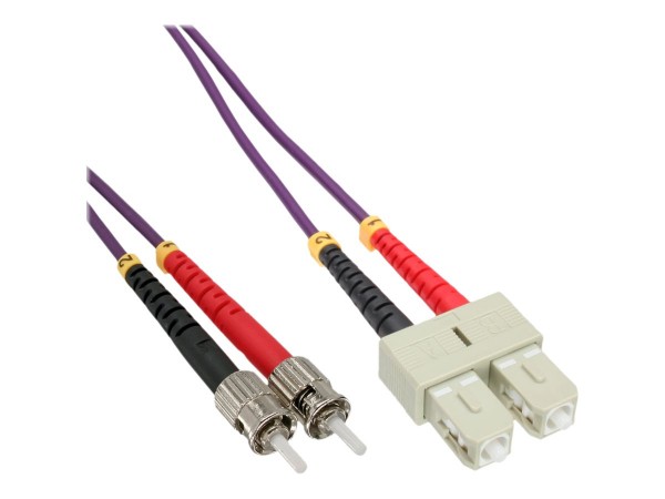 InLine Cavo Duplex - SC/ST 50/125µm - Fibra Ottica OM4 - 25m