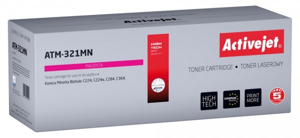 Activejet ATM-321MN Toner Replacement Konica Minolta TN321M Supreme - Compatibile - Unità toner