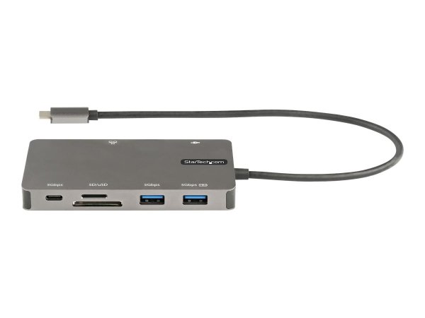 StarTech.com Adattatore Multiporta USB C - Dock da viaggio HDMI 4K 30Hz o VGA - Hub USB 3.0 5Gbps (p