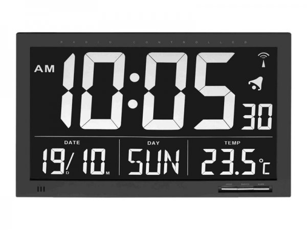 TFA 60.4505 - Sveglia digitale - Nero - Stilo AA - 368 mm - 230 mm - 29 mm